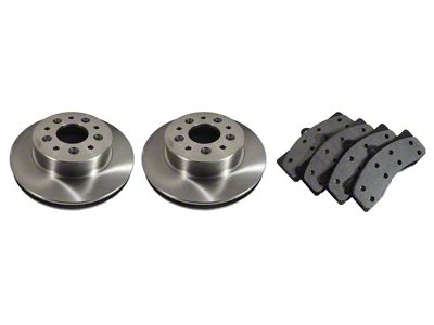 1965-1982 Corvette Front Brake Rotors and Pads Kit