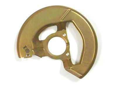 CA 1976-1982 Corvette Front Brake Splash Shield. Gold Passenger Side - Reproduction