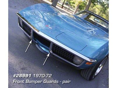 CA Front Bumper Guards (70-72 Corvette C3)