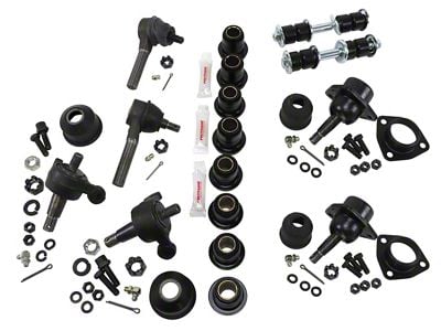 CA 1963-1982 Corvette Front Suspension Rebuild Kit. Standard with Poly Bushings - Pro Grade