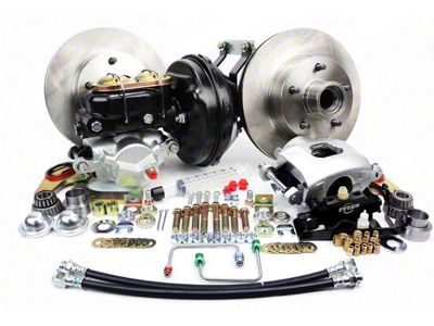 CA 1963 Corvette Front Wheel Disc Brake Conv Kit with Booster/MC and Valve - Legend Series Perf