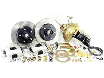 CA 1963 Corvette Front Wheel Disc Brake Conv Kit with Booster/MC and Valve - Legend Series V2.0 Perf