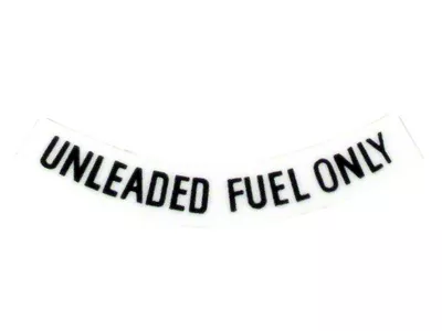 CA Fuel Warning Decal; Black (75-77 Corvette C3)