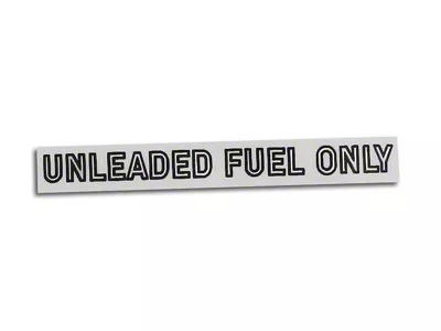 CA Fuel Warning Decal; Silver (78-82 Corvette C3)