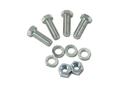 CA Generator U-Bracket To Plate Bolt Kit; 4-Pieces (58-61 Corvette C1)