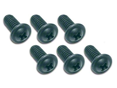 CA 1963-1967 Corvette Glove Box Frame Screws. 6 Piece Set