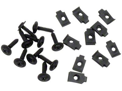 CA Grille Mount Screw Set; 20-Piece (75-79 Corvette C3)