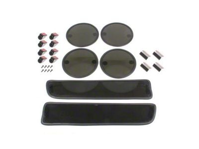 CA 1984-1990 Corvette GT Styling Headlight and Tail Light Cover Kit - Smoke