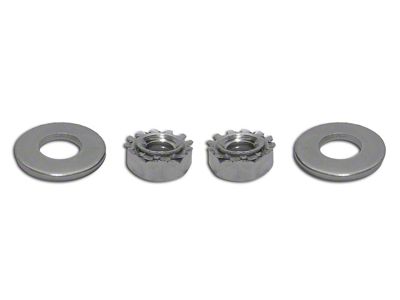 CA Hardtop Rear Bolt, Nut and Washer Set; 4-Piece (63-75 Corvette C2 & C3 Coupe)