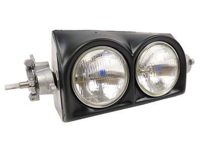 CA Headlight Assembly with Bezel; Passenger Side (63-67 Corvette C2)