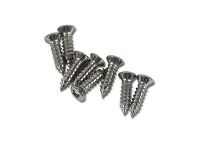 CA Headlight Bezel Screws; 8-Pieces (58-62 Corvette C1)