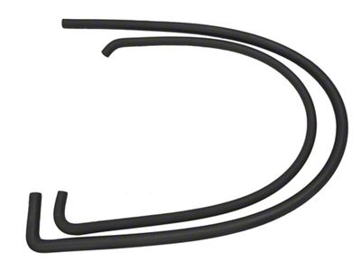 CA 1968-1982 Corvette Heater Hoses. 350 with Air Conditioning - Correct Ribbed Style