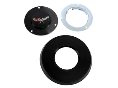 CA Horn Button Emblem Kit with Emblem; Paint-to-Match (77-79 Corvette C3)