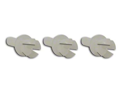 CA Horn Contact Plastic Rivets; 3-Pieces (56-82 Corvette C1, C2, C3 & C4)