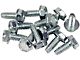 CA Hubcap Spinner Screws; 12-Pieces (1963 Corvette C2; 1965 Corvette C2)