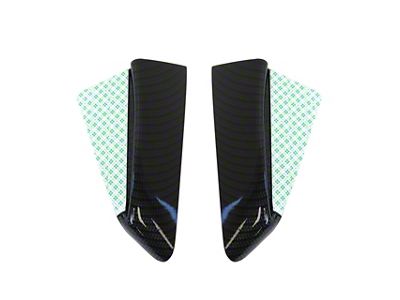 CA 1984-1996 Corvette Hydro Carbon Fiber Mirror Wind Noise Deflectors - Gloss Finish