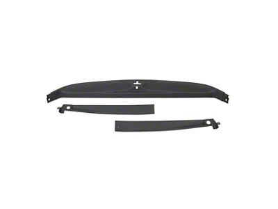 1984-1996 Corvette Hydro Carbon Fiber Rear Deck Trim - 3 Piece Set - Matte Finish