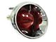 CA Inner Tail Light; Chrome Housing; Red Lens; Passenger Side (63-67 Corvette C2)