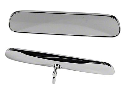 CA Interior Rear View Mirror; Chrome (63-66 Corvette C2)