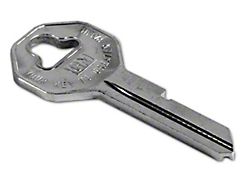 CA 1956-1966 Corvette Key Blank. Hex Head