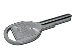 CA Key Blank; Oval H (69-81 Corvette C3)