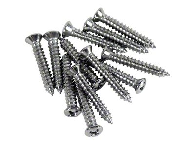 CA Kick Panel Screws; 12-Pieces (56-57 Corvette C1)