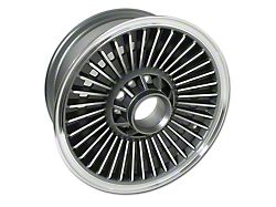 CA Knock-Off Dark Face Wheel; 15x6; 15.875mm Offset (65-66 Corvette C2)