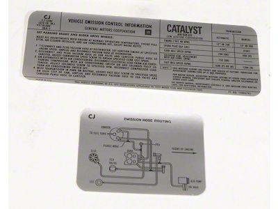 CA L82 Emission Decal (1979 Corvette C3)