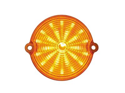 CA LED Parking Light Lens; Amber (63-67 Corvette C2)