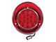 CA 1968-1973 Corvette LED Tail Light with SS Rim - Red