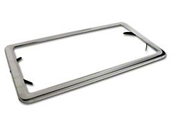 CA 1963-1975 Corvette License Plate Frame. Stainless Steel