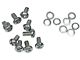 CA 1956-1959 Corvette Lower Fan Shroud Screws. 9 Piece Set