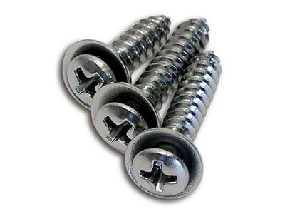 CA 1968-1977 Corvette Lower Steering Column Cover Screws. 3 Piece