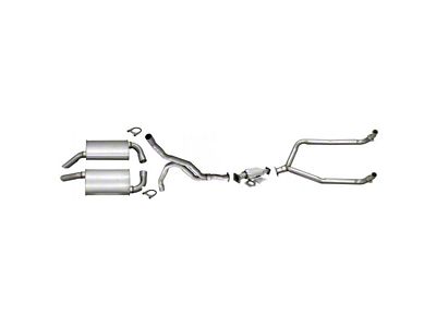 CA Manifold-Back Catted Exhaust System with Low Profile Mufflers (1980 Corvette C3)