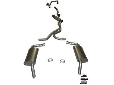 CA Manifold-Back Catted Exhaust System with Low Profile Mufflers (75-76 Corvette C3 w/ A.I.R.)