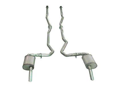 CA Manifold-Back Exhaust System with Low Profile Mufflers (74-79 350 L82 V8 Corvette C3 w/ Manual Transmission)