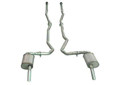 CA Manifold-Back Exhaust System with Low Profile Mufflers (75-79 350 L82 V8 Corvette C3 w/ Automatic Transmission)