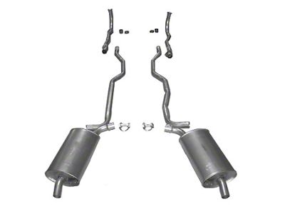 CA Manifold-Back Exhaust System with Separate Secondary Pipe and Muffler (1963 Corvette C2 w/ Automatic Transmission or Low Horsepower)