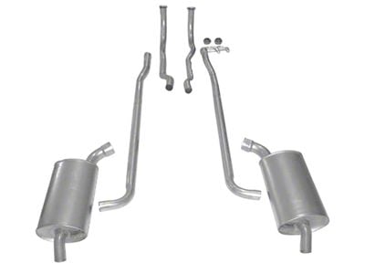 CA Manifold-Back Exhaust System with Separate Secondary Pipe and Muffler (64-65 Corvette C2; 66-67 Corvette C2 w/ Automatic Transmission)