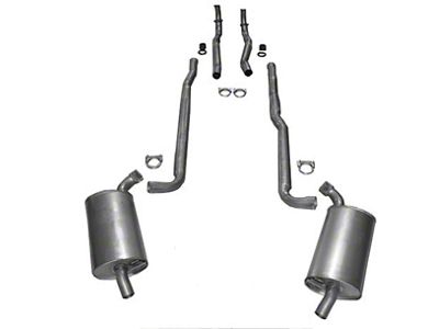 CA Manifold-Back Exhaust System with Separate Secondary Pipe and Muffler (66-67 327 V8 Corvette C2 w/ Manual Transmission)