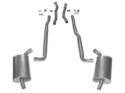 CA Manifold-Back Exhaust System with Separate Secondary Pipe and Muffler (66-67 427 V8 Corvette C2 w/ Automatic Transmission)