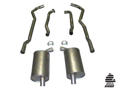 CA Manifold-Back Exhaust System with Separate Secondary Pipe and Mufflers (1973 454 V8 Corvette C3 w/ Manual Transmission)