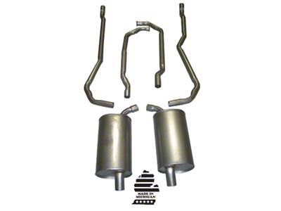 CA Manifold-Back Exhaust System with Separate Secondary Pipe and Mufflers (1973 350 V8 Corvette C3 w/ Manual Transmission)