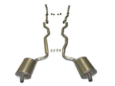 CA Manifold-Back Exhaust System with Welded Secondary Pipe and Muffler (1963 Corvette C2 w/ Manual Transmission)