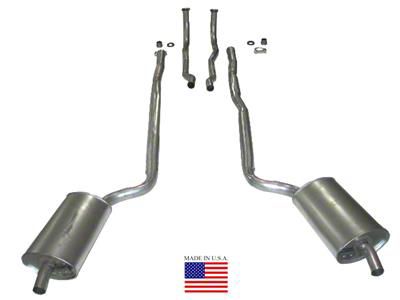 CA Manifold-Back Exhaust System with Welded Secondary Pipe and Muffler (64-65 Corvette C2 w/ Manual Transmission)