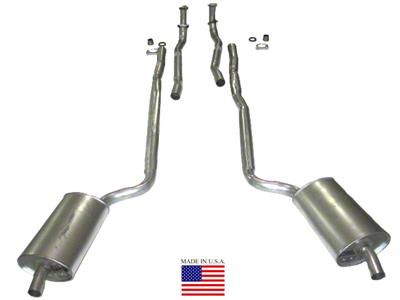 CA Manifold-Back Exhaust System with Welded Secondary Pipe and Muffler (66-67 327 V8 Corvette C2 w/ HiPo)