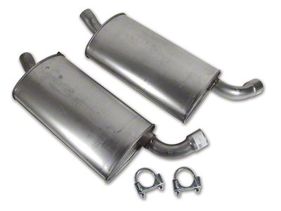 CA Mufflers; 2-Inch (63-67 Corvette C2)