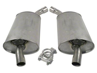 CA Mufflers; 2-Inch (68-73 Corvette C3)