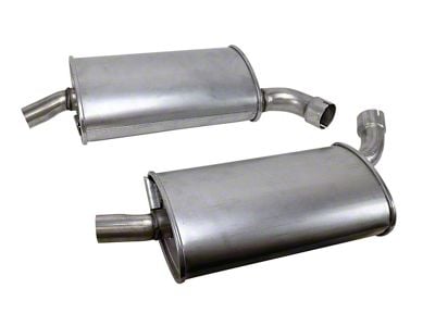 CA Mufflers; 2.50-Inch Off-Road/N11 (63-67 Corvette C2)