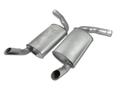 CA Mufflers; 2.50-Inch Oval (74-78 Corvette C3)